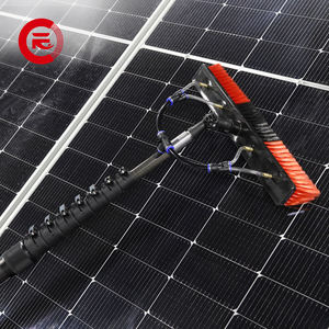 فرشاة تنظيف الألواح الشمسية بالماء بطول 12م و15م و18.3م مع قضيب من ألياف الكربون، طقم شامل لتنظيف الألواح الشمسية - Product Image 1