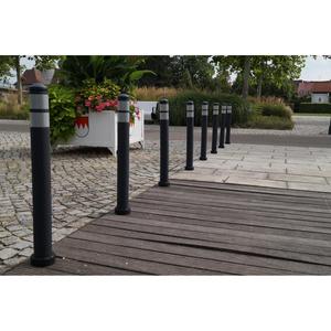 City-Poller con testa piatta, elastico e accessibile, Ø 80 mm - Product Image 2