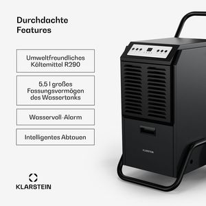 Deshumidificador Comercial de 50L por Día, Secador de Aire Portátil con Compresor y Drenaje Continuo para Habitaciones de 80-100 m2, Color Antracita - Product Image 5