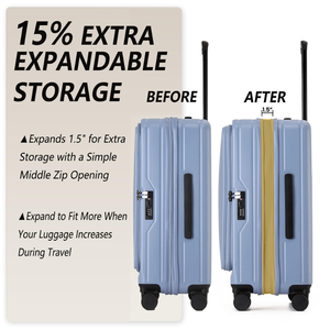 Ensemble de <span class=keywords><strong>valises</strong></span> extensibles à ouverture frontale, durables et élégantes, 20/24/28 pouces, pour affaires, quotidien, école et voyage – Meilleurs prix de gros - Product Image 5