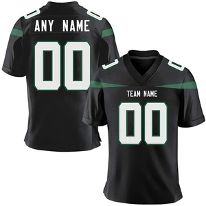 Maillot de football américain personnalisé en tissu mesh 100% polyester, respirant, imprimé par transfert thermique, grande taille, écologique - Product Image 2