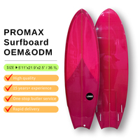 Planches de surf courtes OEM pour sports nautiques Planche de surf haute performance en fibre de verre