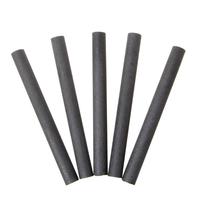 Électrodes en graphite préformées en barre, diamètre 55 mm, longueur 600 mm, forme, haute résistance à la compression 14 MPa pour applications de polissage