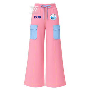 Vente en gros de Jack et Jill of America Sorority Inc JJOA Vêtements brodés Pantalons cargo à jambes larges Accessoires grecs - Product Image 1