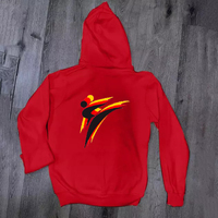 Conjunto Casual de Otoño para Hombre, Personalizado, 450 Gsm, Negro, 100% Algodón, Tejido de Punto, Transpirable, con Cierre Frontal Completo, Logotipo Serigrafiado