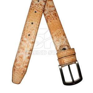 Ceinture en cuir classique à effet croco, design durable pour un usage quotidien décontracté ou professionnel, ceinture en cuir à effet croco de qualité supérieure - Product Image 2