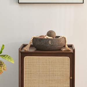 Cuenco de madera para llaves, cuencos decorativos desechables ecológicos para la entrada o la decoración del centro de la Mesa de la boda - Product Image 2