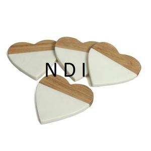 Ensemble de sous-verres de tasse de thé en marbre de concepteur artisanal Style classique 4 tampons de tasse pour la décoration de vaisselle - Product Image 4