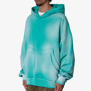 Sudadera con Capucha para Hombre, Cómoda, Gruesa, Lavada, de Algodón de Alta Calidad, Personalizada, Talla Grande, Estilo Desgastado por el Sol - Product Image 3