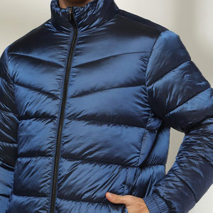 OEM Diseño Puff Abrigo acolchado de gran tamaño de los hombres de la burbuja de los hombres brillante Chaqueta Puffer MOQ bajo Chaqueta Puffer - Product Image 5