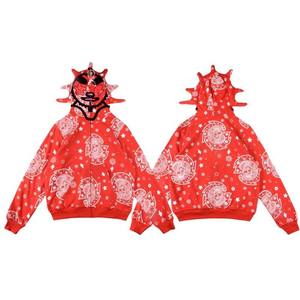 Vente en gros 100% coton surdimensionné Rivet lavé à capuche vêtements de rue hommes sweats avec broderie de logo personnalisé - Product Image 1