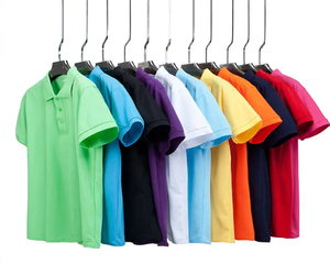 Chemises décontractées d'été de luxe pour hommes, couleurs unies, respirantes, en polyester et coton tricoté, imprimées sur mesure, manches courtes, golf, ODM - Product Image 2