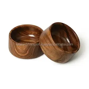 Bol de service alimentaire en bois au design unique Bol de service à fruits en bois d'acacia Arc en bois d'acacia personnalisé de Falak World Export - Product Image 6