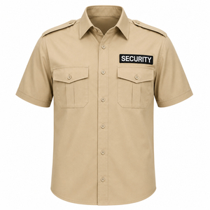 Polo de sécurité personnalisé de qualité supérieure, respirant, en polycoton, vêtements de travail pour hommes, manches courtes, été, agent de sécurité - Product Image 2