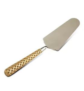 Set de serveur de couteaux à gâteau en acier inoxydable design moderne Vaisselle pour fête d'anniversaire Articles décoratifs - Product Image 6