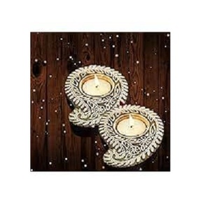 Bougeoir en bois primitif naturel 2024 pour Noël, support de bougies d'aromathérapie de vente romantique Valentine - Product Image 1