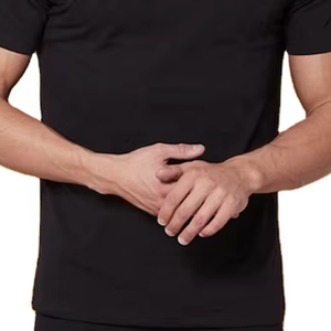 Camiseta de Manga Corta con Cuello Redondo para Hombre, Transpirable, de Secado Rápido, Ecológica, Corte Holgado, para Uso Casual y Deportivo, de Hawk Eye Sports - Product Image 4