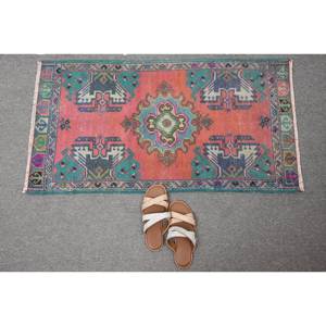 Alfombra de lana turca Vintage de 18x34 pies, diseño de retazos verde naranja, técnica de tejido plano para decoración para sala de estar, látex de 4m de ancho - Product Image 5