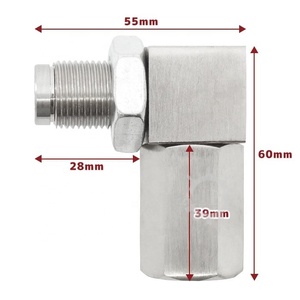 Adattatore universale per sensore O2 R35 GTR Z33 Z34 BRZ <span class=keywords><strong>Impreza</strong></span> 86 catalizzatore motore di estensione 90 gradi - Product Image 3