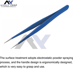 แหนบสแตนเลสสีดำสำหรับต่อขนตาอุปกรณ์แต่งหน้า - Product Image 2