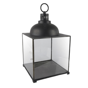 Antique Brass Finish Glass Metal <b>Lantern</b> Vintage Decorative <b>Candle</b> <b>Holder</b> for Indoor Outdoor Home Decor Wedding CenterpieceEvent - Product Image 4