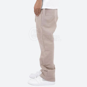 Pantalons amples décontractés tendance pour hommes, taille mi-haute, légers, en coton / Pantalons de jogging amples, style streetwear - Product Image 4