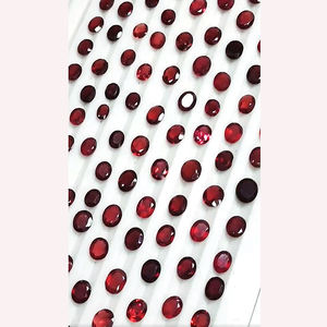 826 Uds granate rojo Natural 6 7 8 9 10mm redondo 7x5mm 8x6mm 9x7mm ovalado 7x5mm 8x6mm corte baguette 810 Ct lote de piedras preciosas EE. UU. 240 $ por todo - Product Image 2