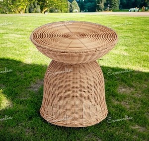 Tabouret de table basse en rotin élégant et personnalisé de style moderne console en incrustation d'os fait à la main nouveau design pour l'extérieur bébés enfants - Product Image 4