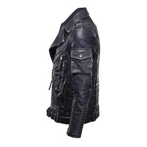 Veste en cuir PU unie pour homme, vêtement d'extérieur tendance d'hiver, durable, élégante, confortable, design chaud, nouvelle arrivée - Product Image 6