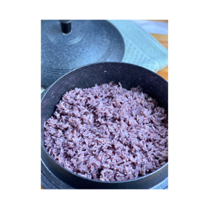 Riz gluant violet thaïlandais à texture unique pour plats sucrés et salés - Product Image 1