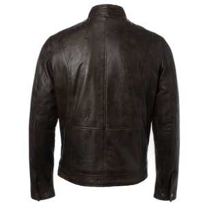 Diseño superior 100% Chaqueta de invierno de manga larga con cuello levantado de cuero de alta calidad para hombre Diseño personalizado disponible a un precio razonable - Product Image 4