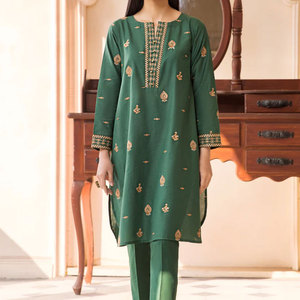 Vente en gros de 3 pièces de pelouse salwar kameez pour femmes, broderie surcousue du pakistan Salwar et pelouse dupata - Product Image 4
