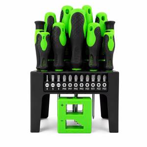 Juego de Destornilladores de 23 Piezas con Soporte de Almacenamiento, Magnetizador, Destornilladores Phillips y Planos, Puntas Intercambiables PH/PZ, Antideslizantes Texturizados - Product Image 1