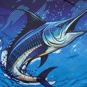 Maillot de pêche imperméable à manches longues pour hommes avec sublimation entièrement personnalisée tissu coupe sèche UPF 50 Protection solaire antibactérienne - Product Image 5