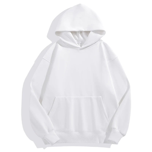 Sweat à capuche boxy personnalisé pour homme, 100% coton, poids lourd, tissu éponge français épais, col à capuche surdimensionné, service OEM - Product Image 4
