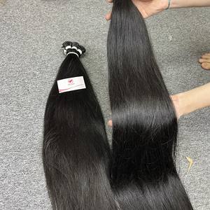 Meilleure vente 100% extension de cheveux vierges pointe plate droite naturelle de haute qualité grand stock de cheveux bruts vietnamiens I pointe - Product Image 2