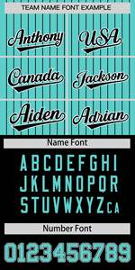 Maillot de baseball à rayures personnalisées chemises boutonnées uniforme d'équipe logos de numéro de nom cousus personnalisés - Product Image 3