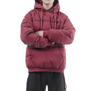 Chaqueta acolchada impermeable para hombre hecha a medida al por mayor, el último diseño más vendido con cierre de cremallera, poliéster transpirable liso para invierno - Product Image 4