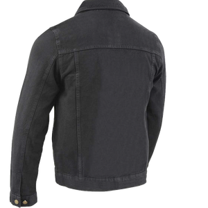 Veste en jean pour homme - Veste de motard - Veste de camionneur pour homme - Denim décontracté - Vêtement robuste - Veste de moto - Product Image 3