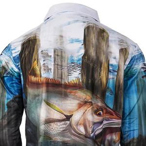 Camiseta de Pesca Personalizada de Manga Larga con Protección UV, Transpirable, para Actividades al Aire Libre - Product Image 5