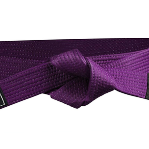 Cinturón BJJ Gi púrpura Premium 100% algodón personalizado con nombre bordado y logotipo diseño unisex cinturones Bjj Gi a los mejores precios - Product Image 4