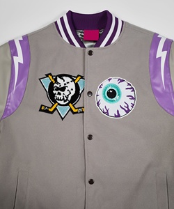 Veste universitaire de haute qualité pour homme, à double boutonnage, coupe ajustée, coupe-vent, respirante, avec logo personnalisé et broderie personnalisée - Product Image 5