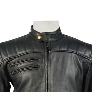 Veste en cuir de haute qualité noir vêtements de moto course vélo équitation protecteur hiver imperméable moto vêtements d'hiver - Product Image 6