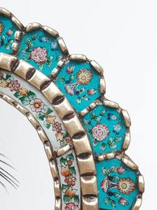 Espejo Urna Peruano, Espejo Blanco, Espejo de Salón, Espejo Decorativo, Espejo de Oficina, Vintage, Espejo Andino - Product Image 2