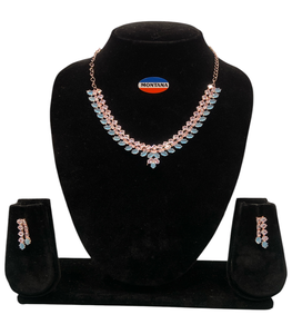 Elegante D5696 Elegante conjunto de collar clásico Joyería de moda con infusión de diamantes - Product Image 4