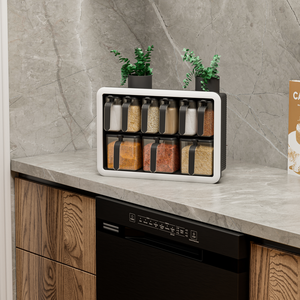 9 Piece <b>Spice</b> Set - Organized and Functional,9-Piece Plastic <b>Spice</b> Set, Stylish <b>Spice</b> Container Set - Perfect for Any Kitchen - Product Image 4