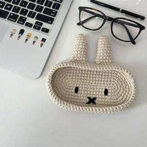 Kit de Matériaux DIY en Fil de Coton Fait Main pour Crochet et Tissage – Boîte de Rangement pour Lunettes Lapin Ours – Cadeau pour Couple - Product Image 3