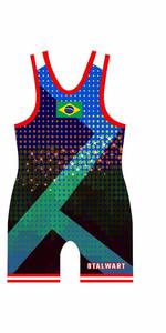 Sublimation de logo personnalisé Vêtements de sport imprimés Haltérophilie Combinaison de lutte pour jeunes - Product Image 3