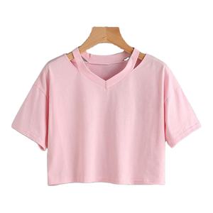 Top Corto de Moda para Mujer, Ropa de Verano Transpirable de Alta Calidad, Tops para Damas, Venta al por Mayor, Exportación desde Bangladesh - Product Image 1