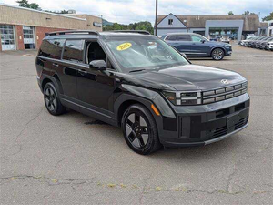 Noir 2024 pour Santa Fe Hybride Automatique SEL AWD d'occasion avec sièges en cuir, démarrage à distance, Bluetooth, sièges trois rangées, toit ouvrant - Product Image 2